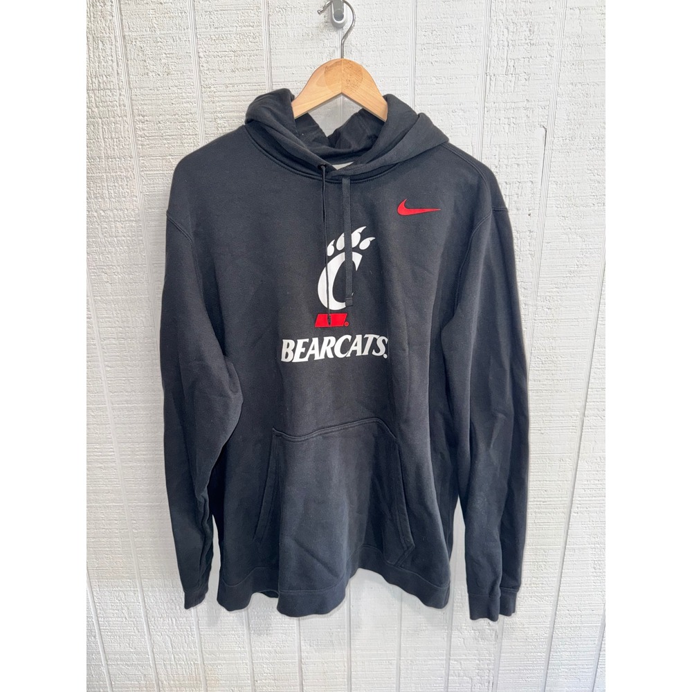 Nike Cincinnati Bearcats Hoodie Mens Black Graphic Pullover XXL